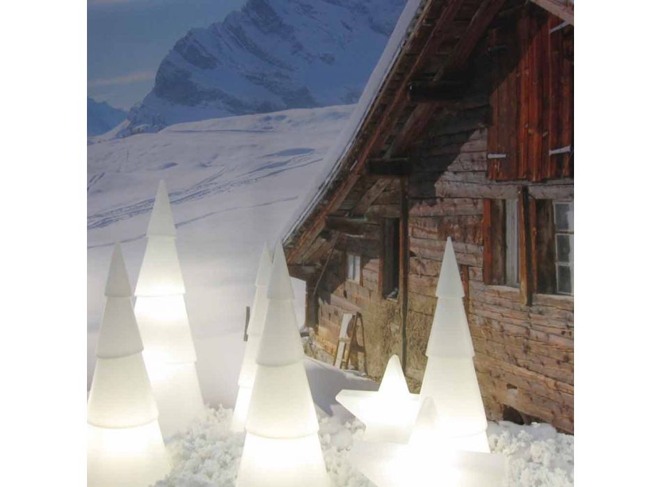 Lámpara de interior o exterior en plástico blanco, rojo o verde - Alberostar viadurini