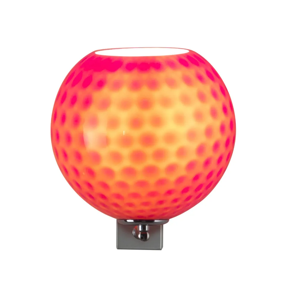 Lámpara de pared artesanal de vidrio soplado veneciano - Bolle Balloton viadurini