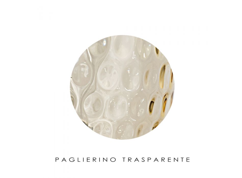Lámpara de pared artesanal de vidrio soplado veneciano - Bolle Balloton viadurini