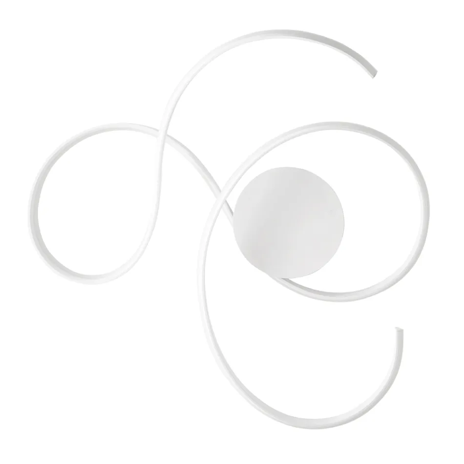 Lámpara de pared con LED en metal pintado de diseño moderno - Trella viadurini