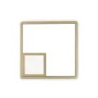 Lámpara de pared con LED en metal pintado acabado dorado - Formal viadurini