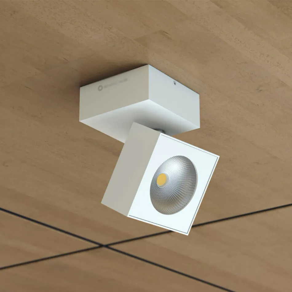 Aplique Decorativo Led 14W en Aluminio Blanco o Negro - Vernon viadurini