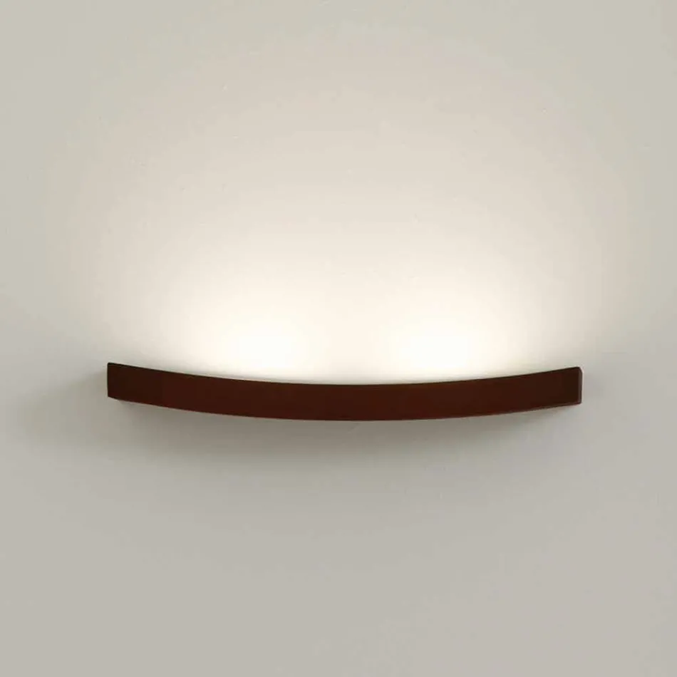 Moderna lámpara de pared de acero de diseño Ø50xh.3,5xsp.10 cm Eldorado viadurini