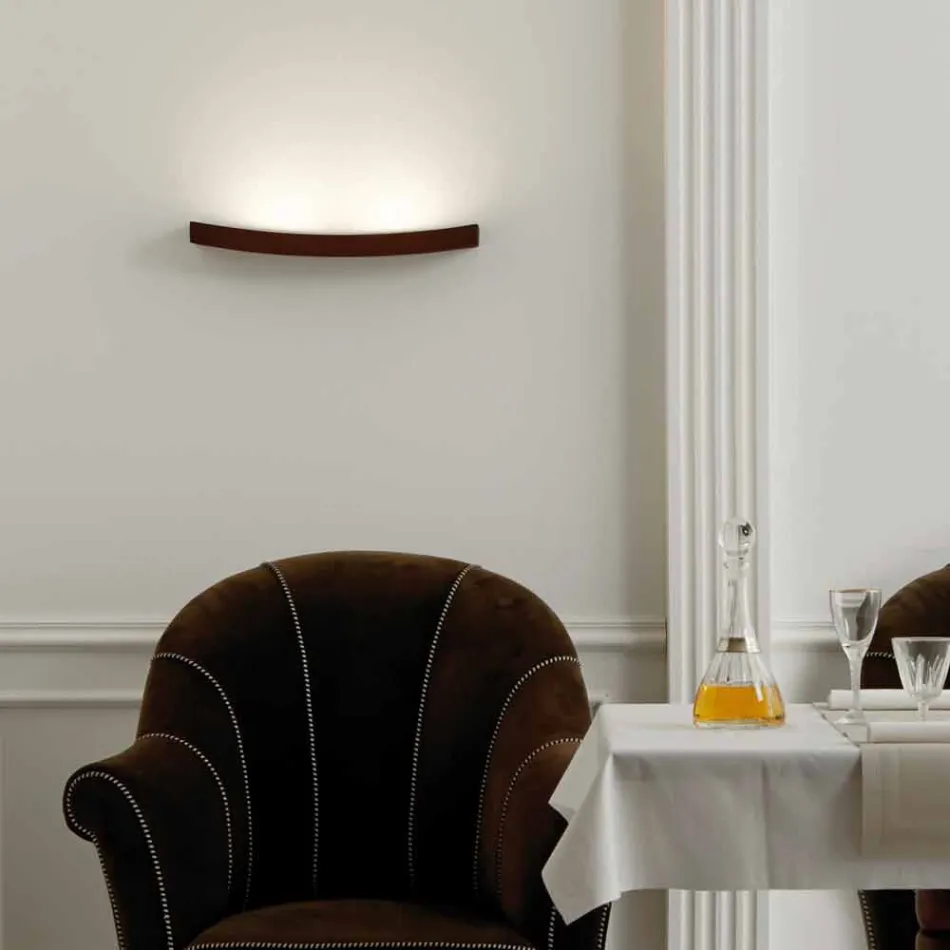 Moderna lámpara de pared de acero de diseño Ø50xh.3,5xsp.10 cm Eldorado viadurini