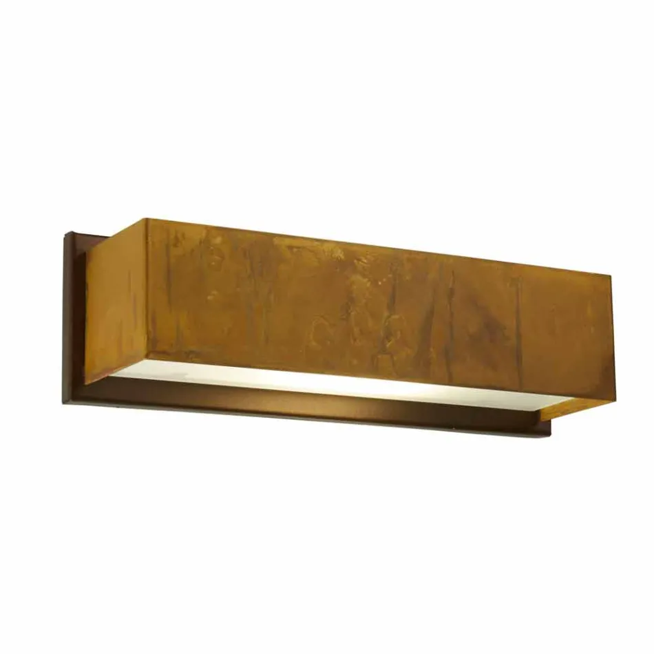 Lámpara de pared de diseño de latón y acero Ø35xh.10xsp.9 cm Harya viadurini