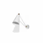 Lámpara de pared de metal con detalles en acabado dorado Made in Italy - Zaira viadurini