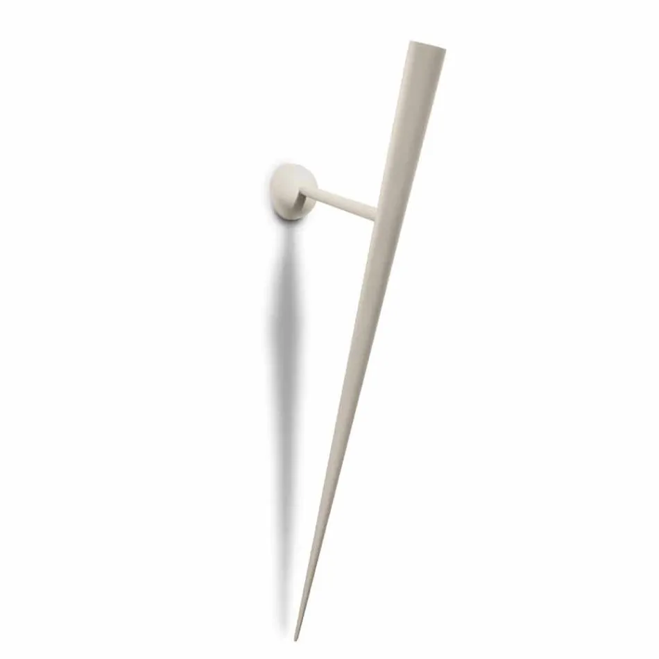 Lámpara de pared en metal pintado con LED integrado Made in Italy - Throne viadurini