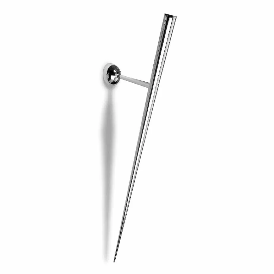 Lámpara de pared en metal pintado con LED integrado Made in Italy - Throne viadurini