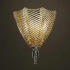 Lámpara de pared Venice Glass color ámbar Made in Italy - Fabiana viadurini