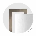 Lámpara de pared moderna de metal con pantalla de lino Made in Italy - Bali viadurini