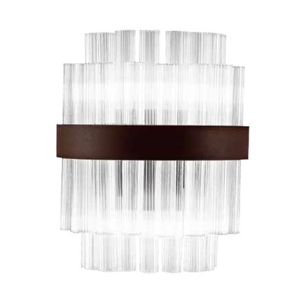 Lámpara de pared moderna en vidrio soplado de lujo Made in Italy - Maesta viadurini