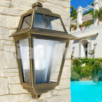 Lámpara de pared para exterior clásico fabricado en Italia, aluminio Kristel.