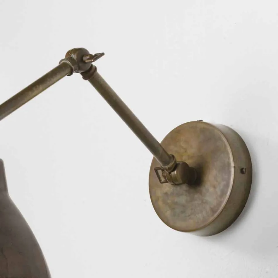 lámpara de pared ajustable en hierro Loft Il Fanale viadurini