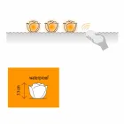 Lámpara de mesa en forma de rosa con LED RGBW de inducción - Baby Love de Myyour viadurini