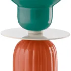 Lámpara de mesa alta de cerámica en 2 colores Made in Italy - Berimbau viadurini