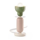 Lámpara de mesa alta de cerámica en 2 colores Made in Italy - Berimbau viadurini