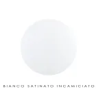 Lámpara de mesa artesanal en vidrio veneciano blanco soplado - Nieve viadurini