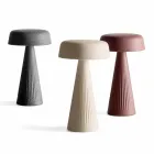 Lámpara de mesa con estructura en polietileno Made in Italy - Desmond viadurini