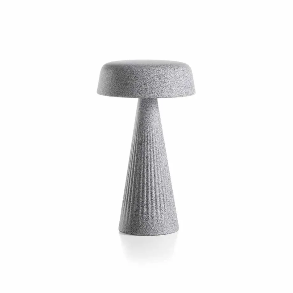 Lámpara de mesa con estructura en polietileno Made in Italy - Desmond viadurini