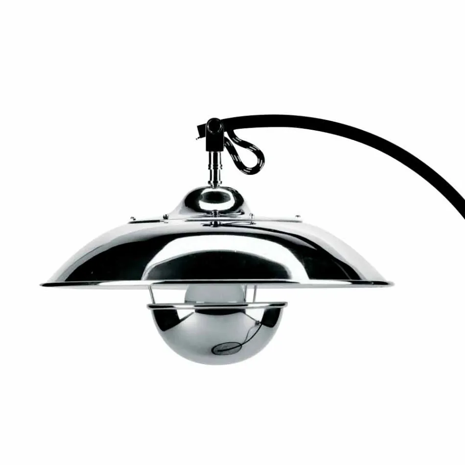 Lámpara de mesa con estructura en roble y metal Made in Italy - Lumetto viadurini