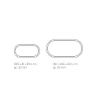 Lámpara de Mesa de Cristal Acrílico y Hoja de Oro, Plata o Cobre - Gnassi viadurini