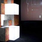 Lámpara de mesa y pie Slide White cubo brillante hecho en Italia viadurini