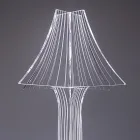 Lámpara de mesa Aurel de plexiglás en dos tamaños, fabricada en Italia. viadurini