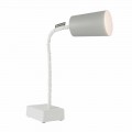Lámpara de mesa In-es.artdesign Paint T2 vástago de cemento flexible