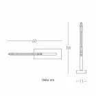 Lámpara de mesa de latón y resina con base de mármol Made in Italy - Quizza viadurini