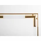 Lámpara de mesa de latón y resina con base de mármol Made in Italy - Quizza viadurini