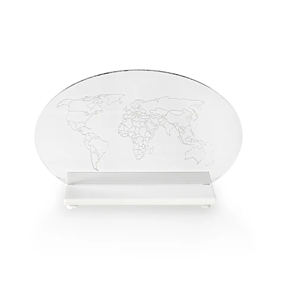 Lámpara de mesa LED de plexiglás Made in Italy - Rapunzel viadurini