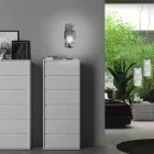 Lámpara de mesa en vidrio soplado a mano en Venecia y metal - Satomi viadurini