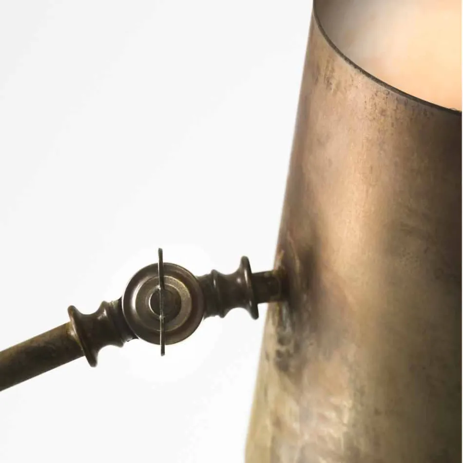 Regulable Lámpara de mesa industrial Il Fanale Reportero viadurini