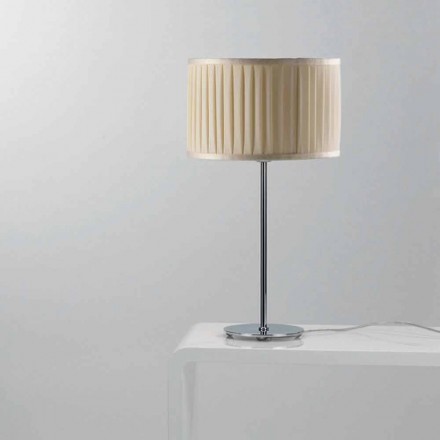 Moderna lámpara de mesa de seda color marfil Bamboo viadurini