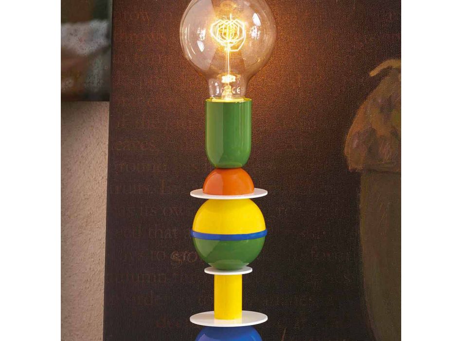 Lámpara de mesa multicolor Slide Otello hecha en Italia viadurini