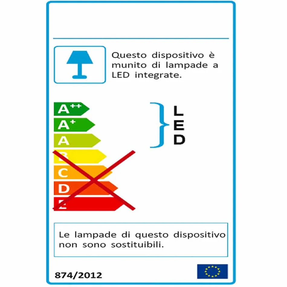 Lámpara de mesa en forma, Ferla plexiglass LED light viadurini