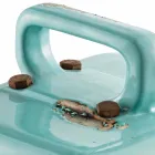 estilo industrial lámpara de mesa de cerámica y hierro Valerie viadurini