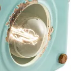 estilo industrial lámpara de mesa de cerámica y hierro Valerie viadurini