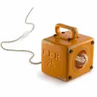 estilo industrial lámpara de mesa de cerámica y hierro Valerie viadurini