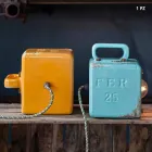 estilo industrial lámpara de mesa de cerámica y hierro Valerie viadurini