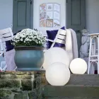 Lámpara de Pie de Energía Solar o Led Diseño Redondo de Colores - Globostar viadurini