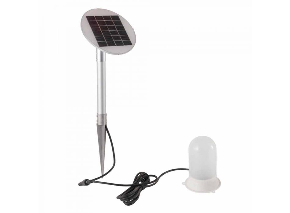 Lámpara de Pie de Energía Solar o Led Diseño Redondo de Colores - Globostar viadurini