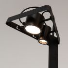 Lámpara de pie extensible Diseño de escalera de aluminio negro mate - Vigilante viadurini