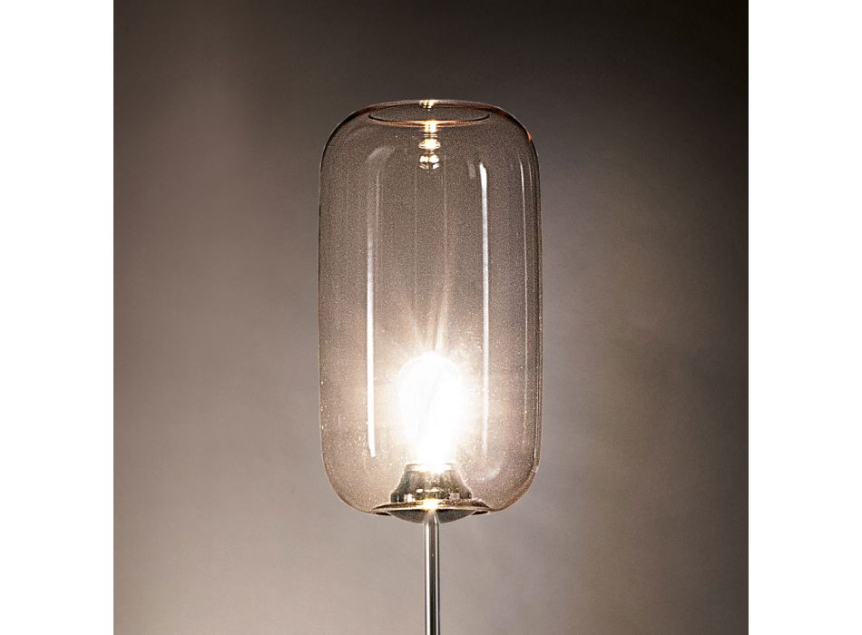 Lámpara de pie de vidrio veneciano soplado a mano - Bambú viadurini