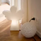 Lámpara de Pie Blanca E27, Led o Ángel Solar Diseño Moderno - Angelostar viadurini