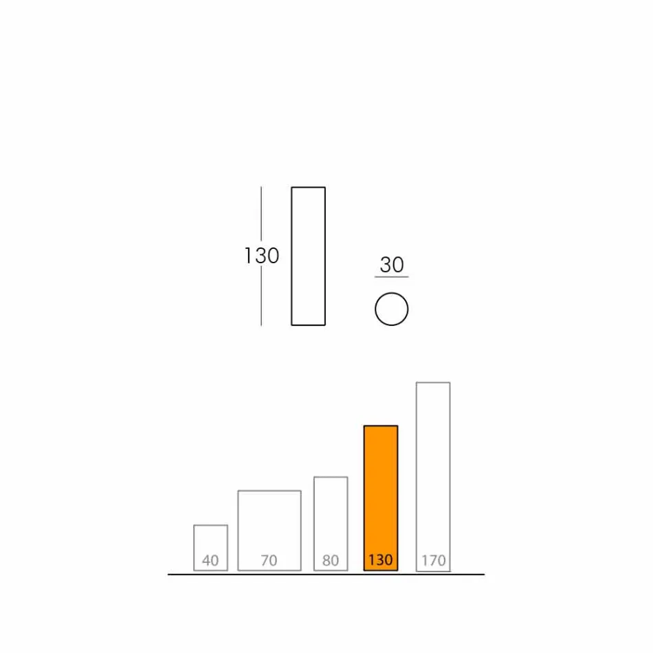 Lámpara de pie Slide Fluo cilíndrica fabricada en Italia. viadurini