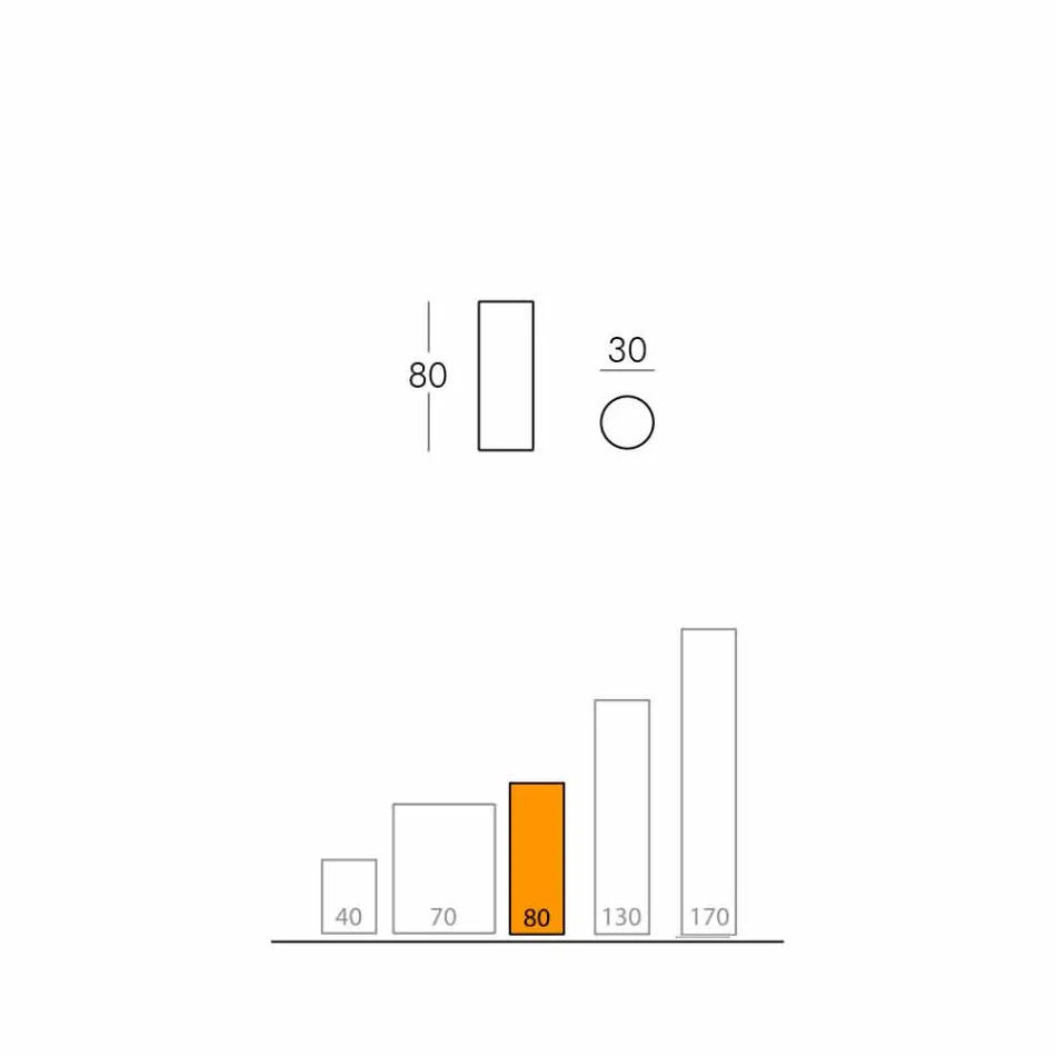 Lámpara de pie Slide Fluo cilíndrica fabricada en Italia. viadurini