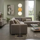 Lumira - Lámpara de pie de tres luces en cristal labrado, fabricada en Italia. viadurini