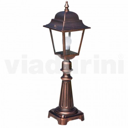 Lámpara de pie de exterior fabricada en aluminio producido en Italia, Aquilina. viadurini
