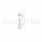 Lámpara de pie de exterior fabricada en aluminio producido en Italia, Aquilina. viadurini